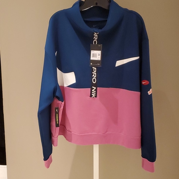 SOLD! Nike Pro NWT Plus Size Dri-Fit Fleece Jacket - Picture 7 of 12